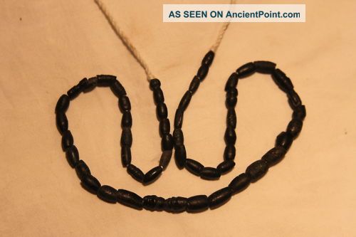 Ancient Roman Restrung Blackgrey Necklace 1st Ad Uncategorized photo
