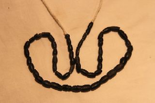 Ancient Roman Restrung Blackgrey Necklace 1st Ad photo