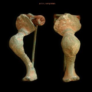Ancient Roman Knee Fibula Toga Pin Bronze 1 - 4 C Ad Mels - Antiquities photo