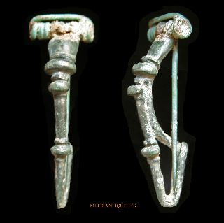 Roman Bronze Kraftig Profilierte Fibula Mels - Antiquities photo
