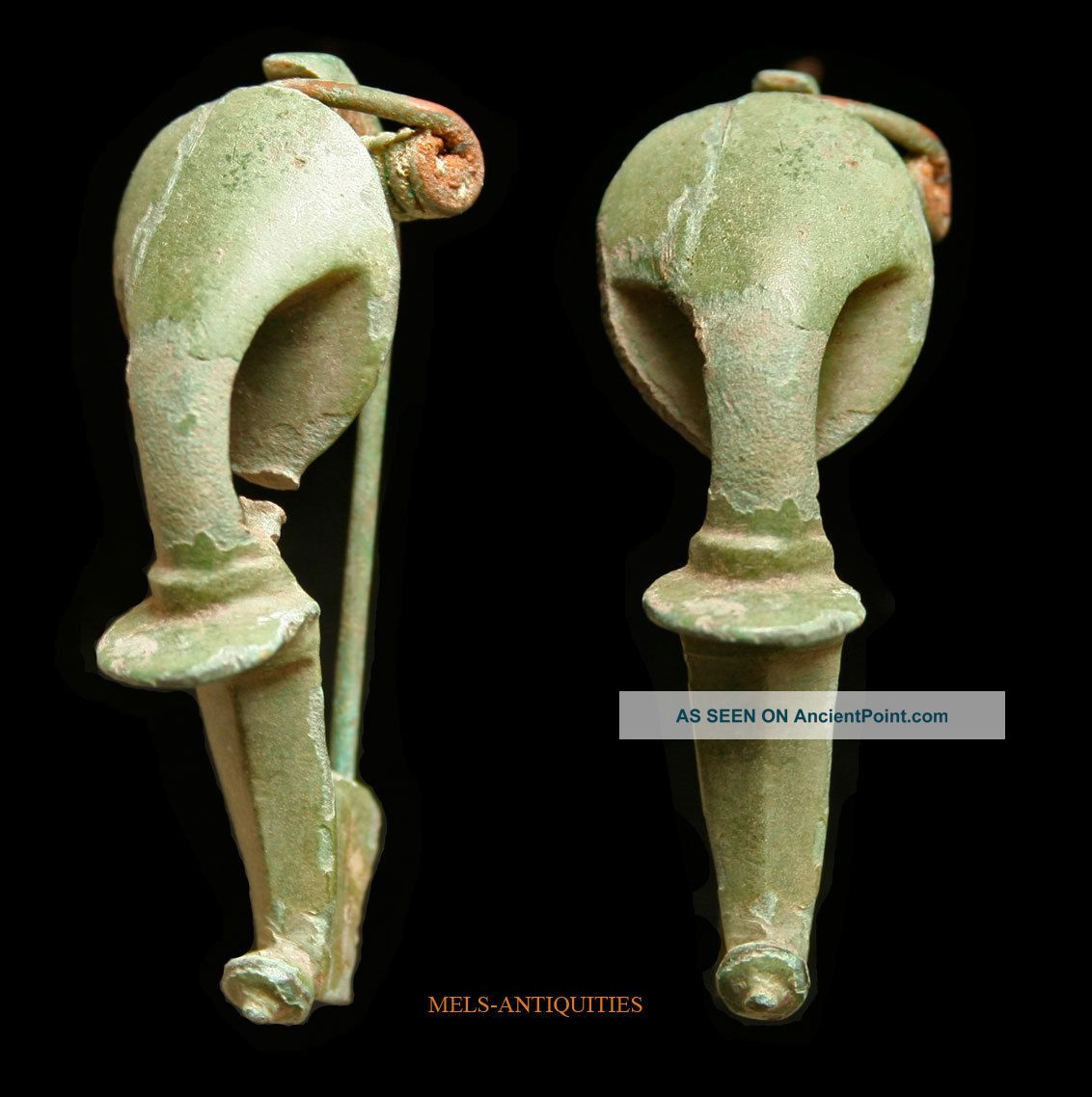 Ancient Roman Trumpet Fibula Mels - Antiquities Roman photo