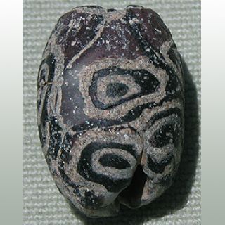 An Ancient Islamic Or Roman Oval Glass Eye Bead Bead From Mali 8 photo