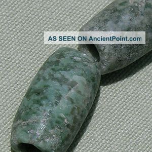 7 Ancient Precolumbian Polished Green Stone Beads Mexico 13 The Americas photo