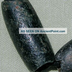 4 Large Ancient Black Stone Serpentine Beads Mali Mauritania 22 Other photo