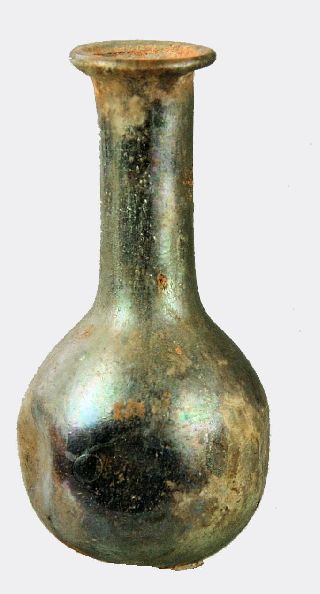 Roman Dimpled Glass Storage Vessel photo