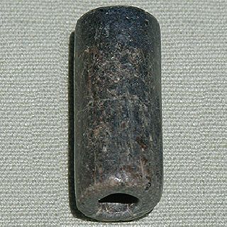 A Ancient Precolumbian Tairona Tubular Stone Bead 20 photo