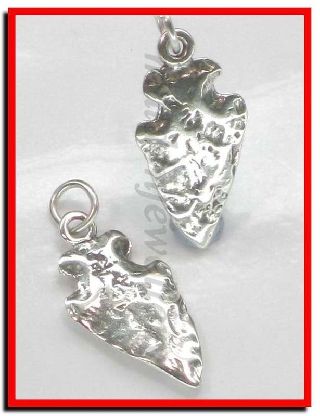 Arrowhead Sterling Silver Charm.  925 X 1 Arrows Archaeology Charms Sssc025 photo