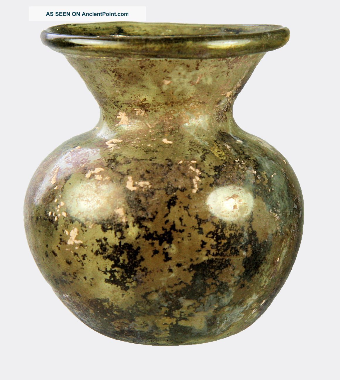 Roman Green Glass Vase Roman photo