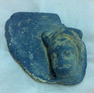 Ancient India.  Pottery Head.  Circa 2nd/3rd Cent.  A.  D. photo