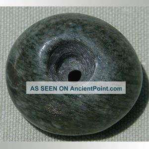 An Ancient Precolumbian Large 20mm Polished Green Stone Bead Mexico 16 The Americas photo