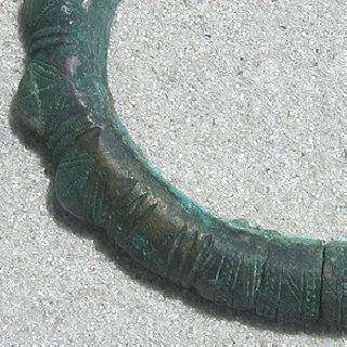 An Ancient African Copper Alloy Heavy Anklet Or Bracelet Nigeria photo