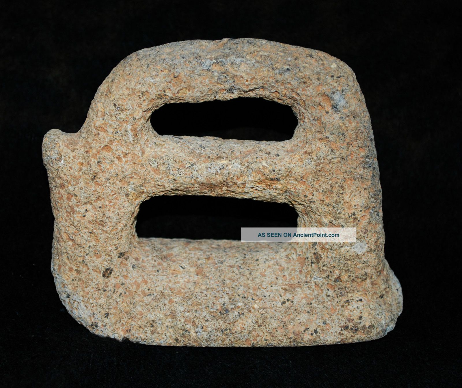 Rare Pre - Columbian Stone Stirrup Form Mano From Costa Rica ' S Atlantic Watershede The Americas photo