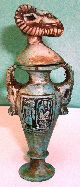 Pharaonic Egyptian 2 Pieces Jar With Cover,  Egyptian Collectables. Egyptian photo 2