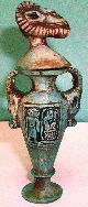 Pharaonic Egyptian 2 Pieces Jar With Cover,  Egyptian Collectables. Egyptian photo 4