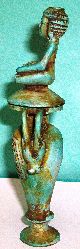 Pharaonic Egyptian 2 Pieces Jar With Cover,  Egyptian Collectables. Egyptian photo 3