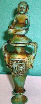 Pharaonic Egyptian 2 Pieces Jar With Cover,  Egyptian Collectables. Egyptian photo 5