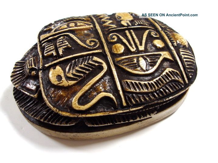 Handmade Scarab Big Statue Egypatian Pharaoh Paperweight Rare Xx Large New Egyptian photo