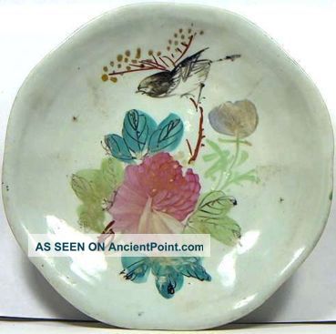 Large Antique Hand Painted Ming (china) Famille Rose Porcelain Plate Other photo