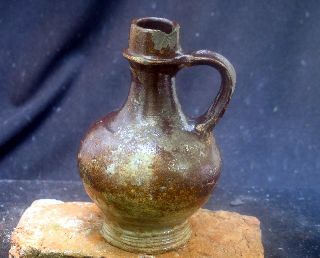 Quality German,  Raeren,  Stoneware Oil Jug Early 17th Century. photo