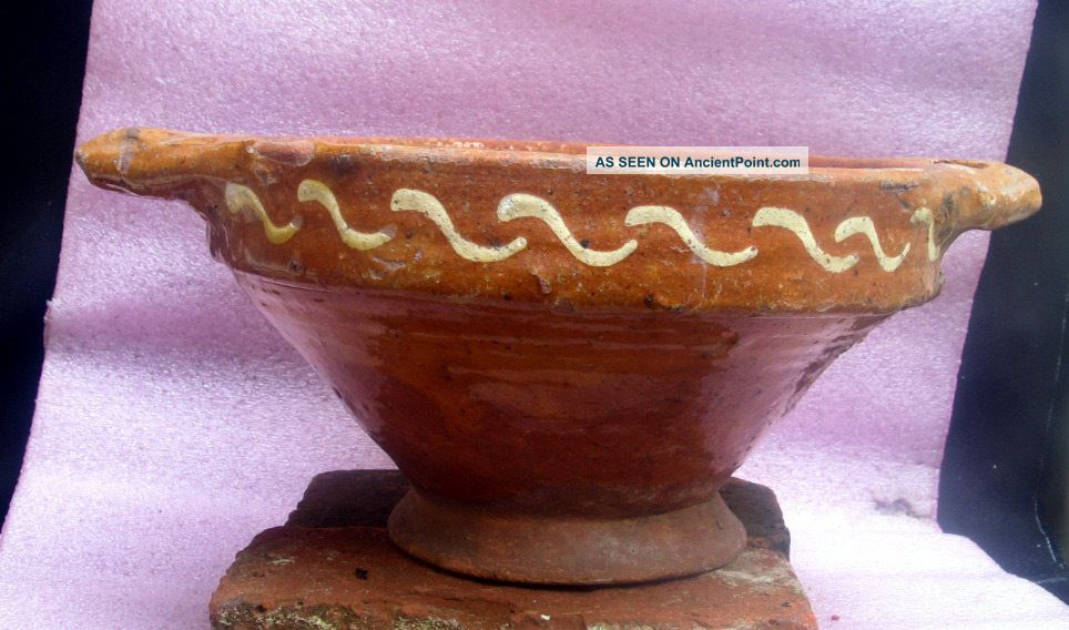19th Century Dutch Ceramic Slibware Large Vessel. Other photo