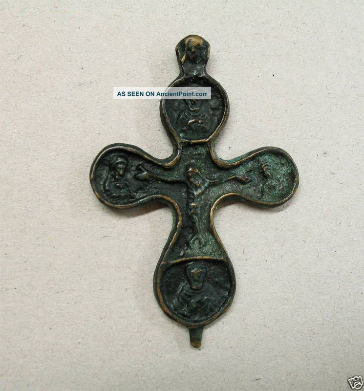 Russian Reliquary Bronze Cross 14th - 15th Century A.  D. Other photo