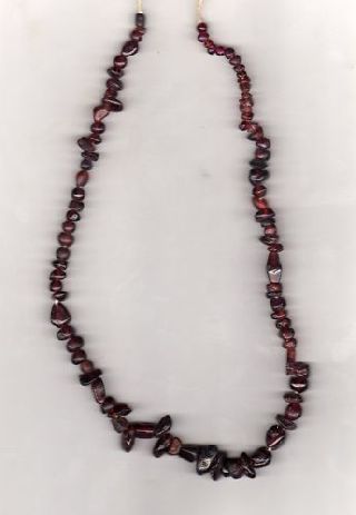 Egyptian Beaded Garnet Necklace C.  1200 - 500 B.  C photo
