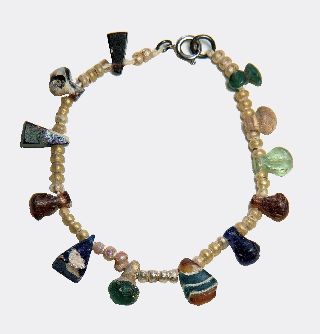 Romano - Egyptian Glass Bead Bracelet photo