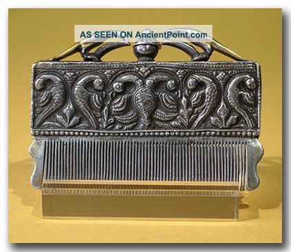 Artemission:mughal Silver And Gilt Comb/perfume Flask Other photo