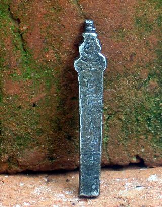 Silver Knife Handle With Figures,  Renaissance photo