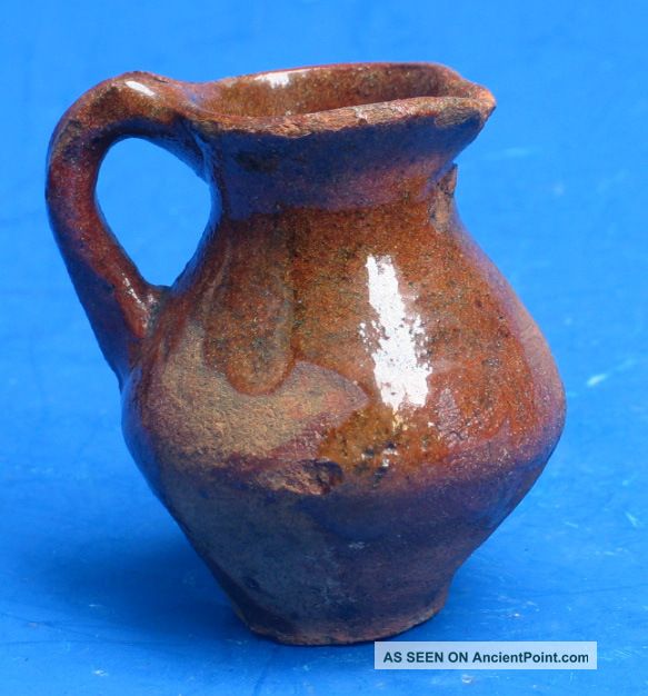 Authentic Early 17th Century Dutch Miniature Milk Jug. Other photo