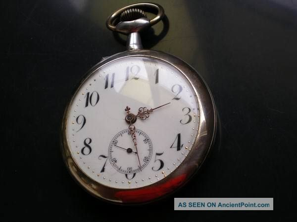 Antique 1900 ' S Roskopf Patent Men ' S Big Size Pocket Watch Swiss Other photo