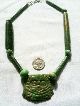 Ancient Maya - Aztec - Toltec Pre Columbian Jade Necklace,  500 - 950 Ad The Americas photo 1