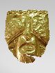 Pre Colombian Laminated Gold Copper Burial Funerary Mask 150 - 900 A.  D.  (1) The Americas photo 1
