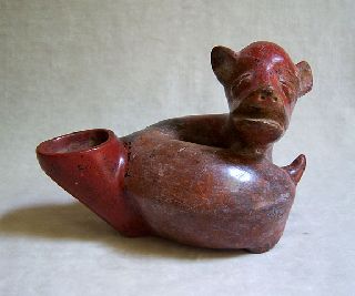 Rare Pre - Columbian Colima Dog Vessel,  300 Bc - Ad 300 photo