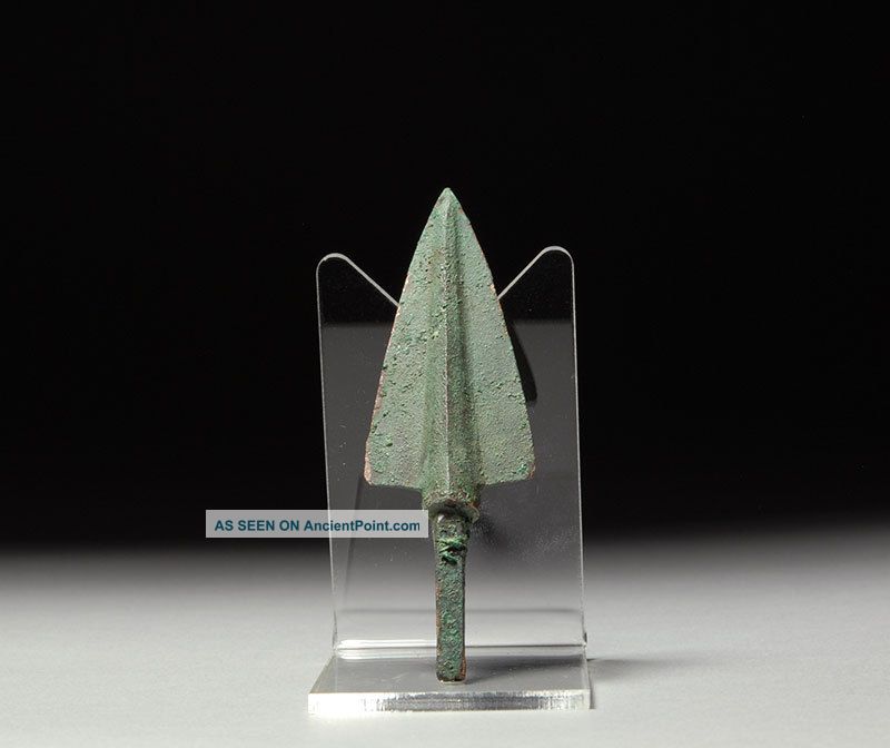 Ancient Persian Near Eastern Bronze Age Broad Arrow Head Weapon 1200 B.  C. Near Eastern photo