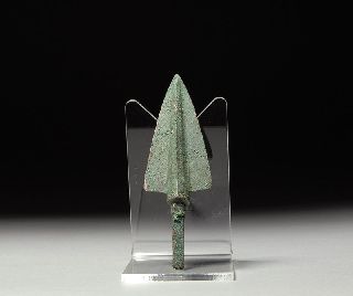 Ancient Persian Near Eastern Bronze Age Broad Arrow Head Weapon 1200 B.  C. photo