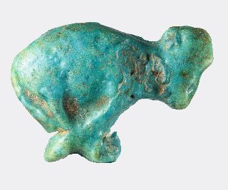 Egyptian Faience Trussed Ox Foundation Deposit photo