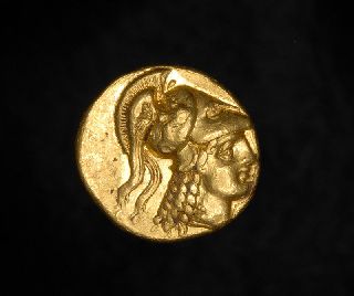 Ancient Greek King Alexander The Great Gold Stater Coin Macedon photo