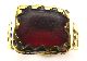 Conserved Medieval Gold Gilt Ring Clasped Purple Setting Circa: 17th Century European photo 2