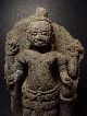 Rare Khmer Mythology Sandstone Relief Four - Arm Vishnu Figure,  Angkor Wat 12th C. Statues photo 4