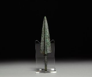 Ancient Persian Near Eastern Bronze Age Long Arrow / Spear Head Weapon photo