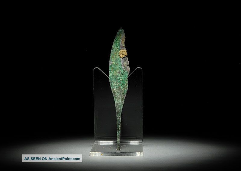 Ancient Persian Bronze Age Quad Arrow Head Weapon Near Eastern photo
