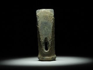 Ancient European Prehistoric Bronze Age Socketed Axe 1200 B.  C. photo