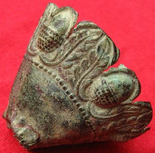 Ancient Bronze Fragment From Greek Cup 40 By 50mm 078 photo