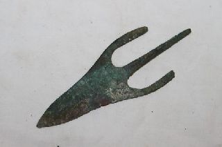 Ancient Greek Bronze Spearhead 8/7th Century Bc photo