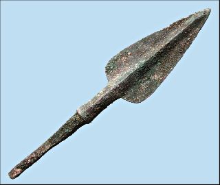 Authentic Ancient 3000 Year Bronze Arrowhead Point C 1000 Bc Pre - Greek. photo