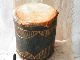 Antique African Drum Tomtom & Hide & Chinese Gong Stick Collectible Home Decor Far Eastern photo 9