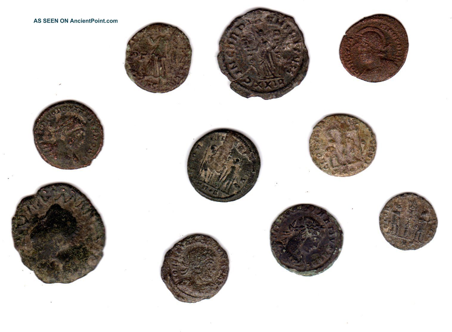 A Group Of Roman Coins Found In Norfolk. British photo