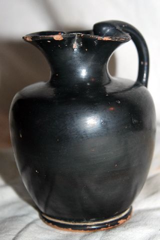 Good Quality Ancient Greek Attic Pottery Trefoil Lip Olpe 5th Cent Bc Wine Jug photo