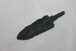 Ancient Greek Bronze Arrowhead 8/7th Cent Bc photo